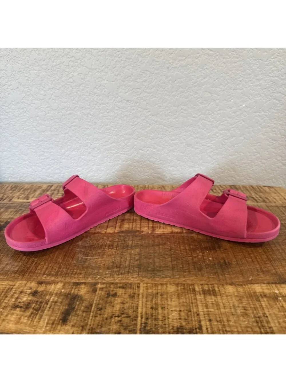Birkenstock EVA Kids Pink Slip On Rubber Sandals Slides Size 34 US 3 Double